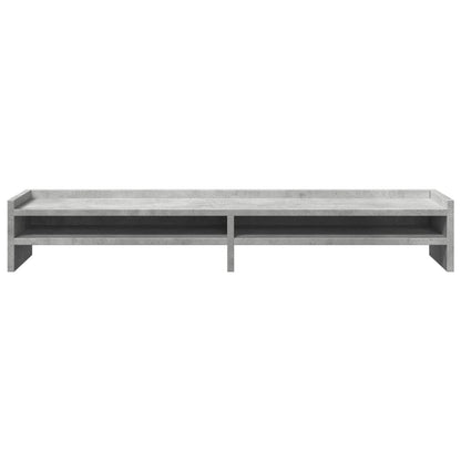 Monitor Stand Concrete Grey 100x24x16 cm Engineered Wood