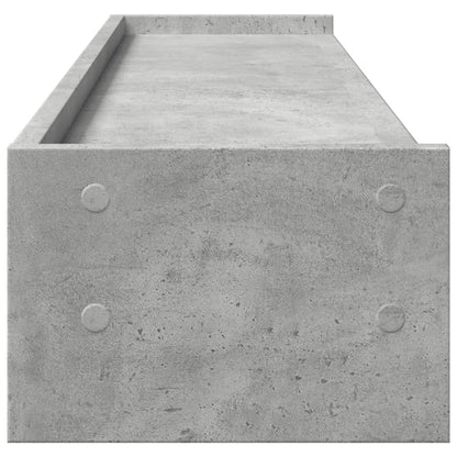 Monitor Stand Concrete Grey 100x24x16 cm Engineered Wood