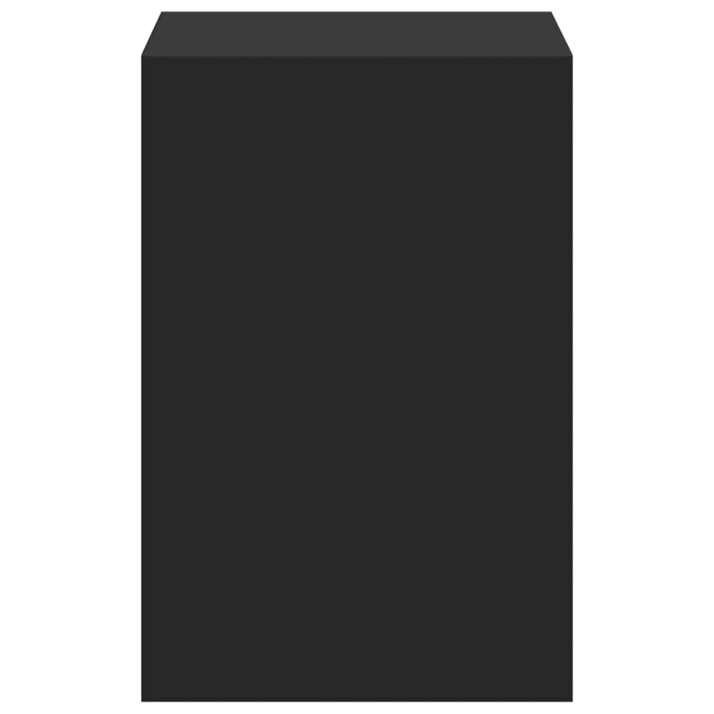 Monitor Stand with Desk Organiser Black Engineered Wood