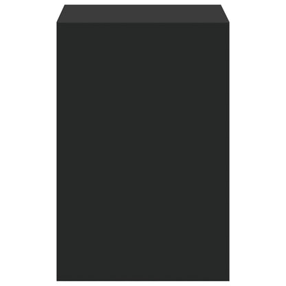Monitor Stand with Desk Organiser Black Engineered Wood
