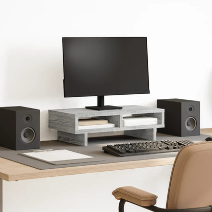 Monitor Stand Grey Sonoma 50x27x15 cm Engineered Wood