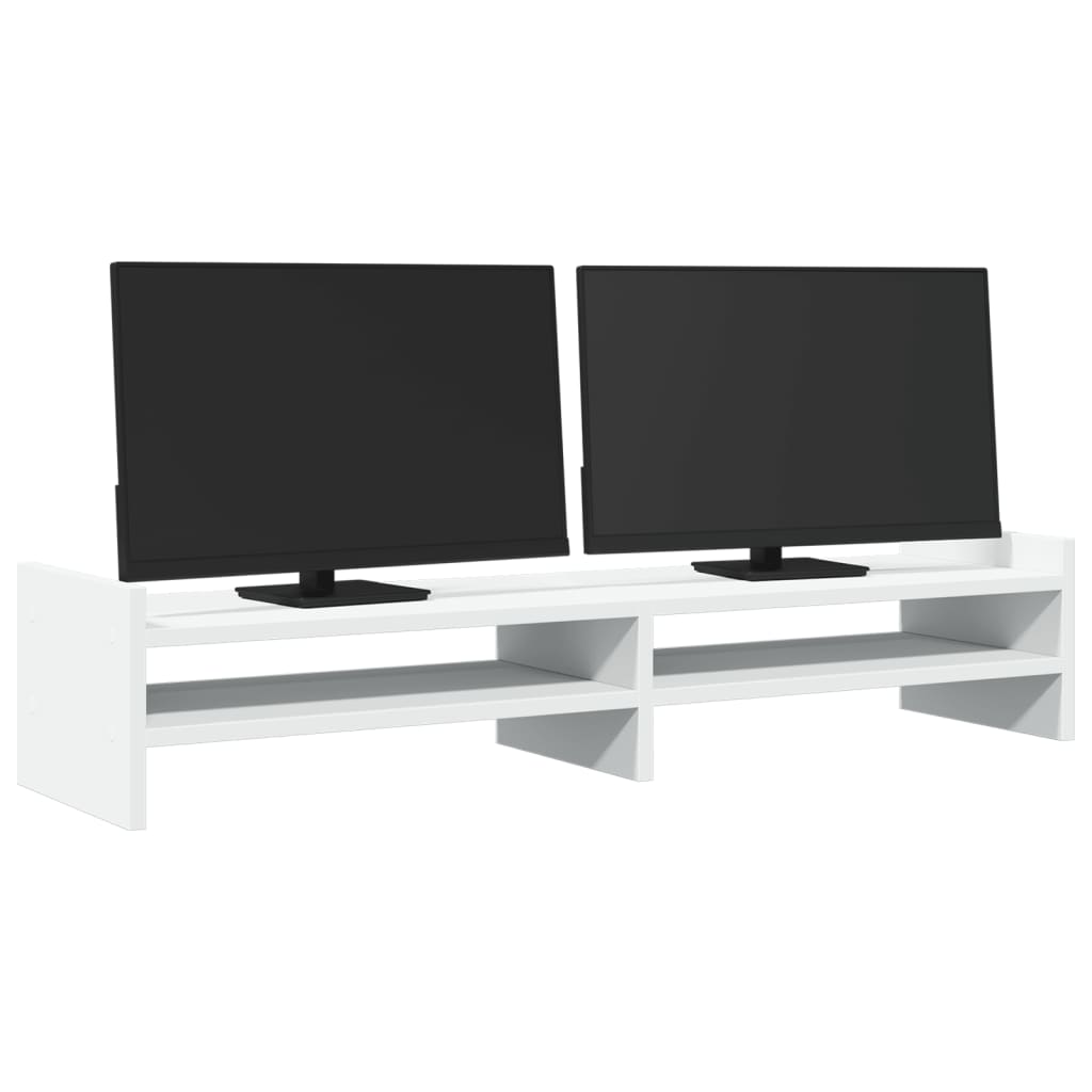 Monitor Stand White 100x27x20 cm Engineered Wood