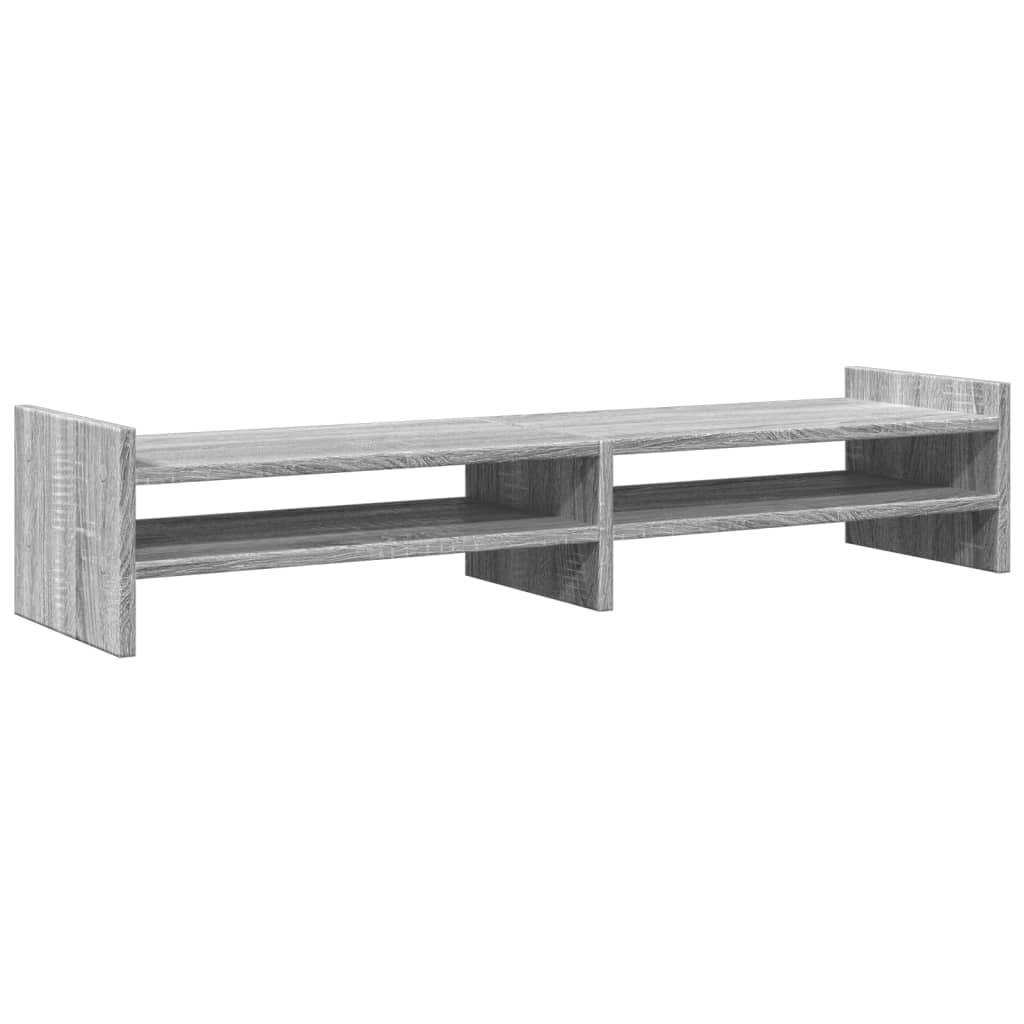 Monitor Stand Grey Sonoma 100x27x20 cm Engineered Wood