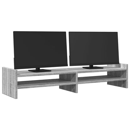 Monitor Stand Grey Sonoma 100x27x20 cm Engineered Wood