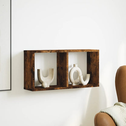 Wall Cabinet 60x16x30 cm Smoked Oak Engineered Wood