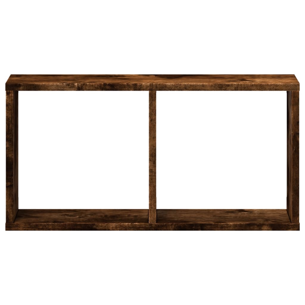 Wall Cabinet 60x16x30 cm Smoked Oak Engineered Wood