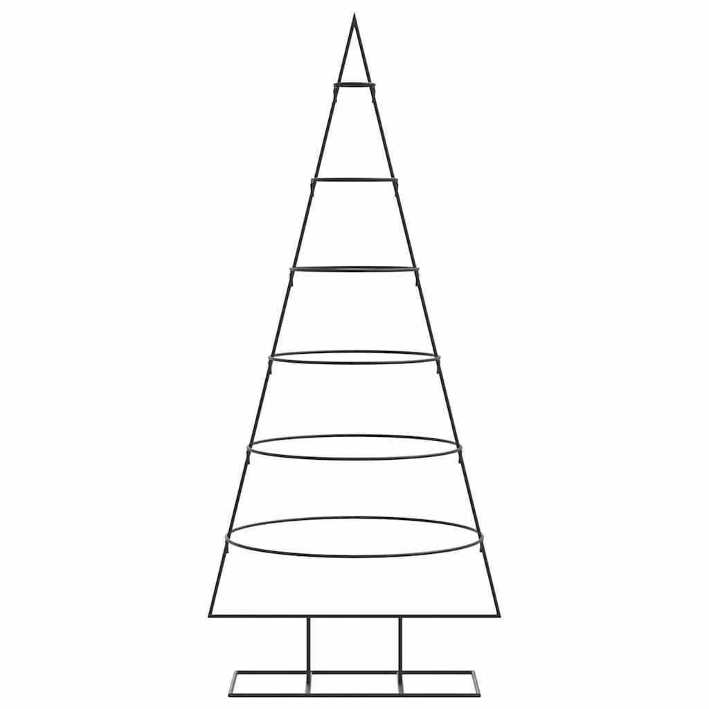 Metal Christmas Tree for Decoration Black 150 cm
