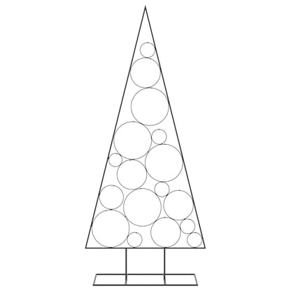 Metal Christmas Tree for Decoration Black 180 cm