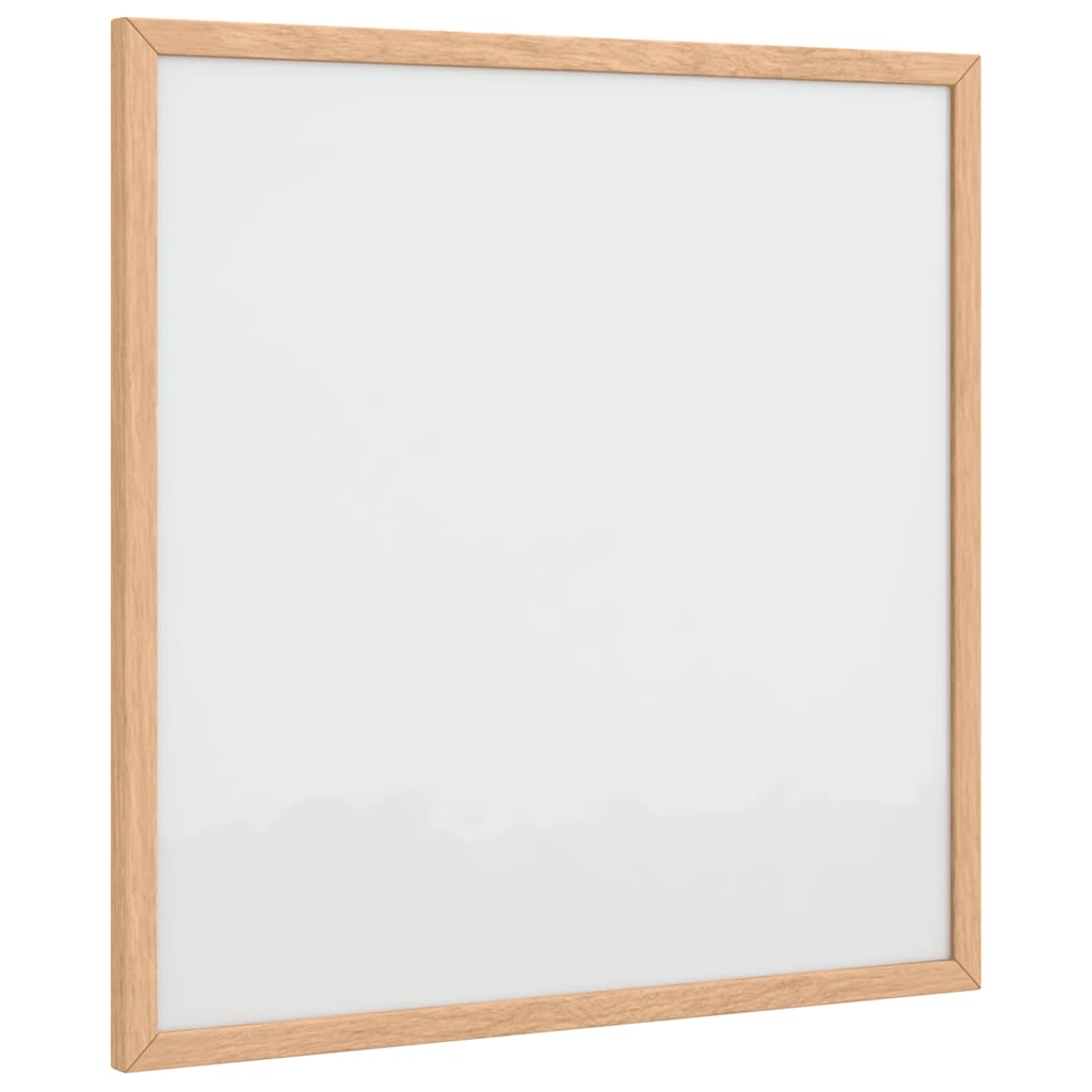 Magnetic Whiteboard with Solid Pine Wood Frame 40x40 cm