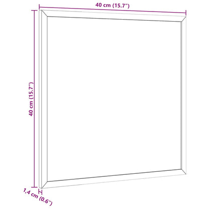 Magnetic Whiteboard with Solid Pine Wood Frame 40x40 cm