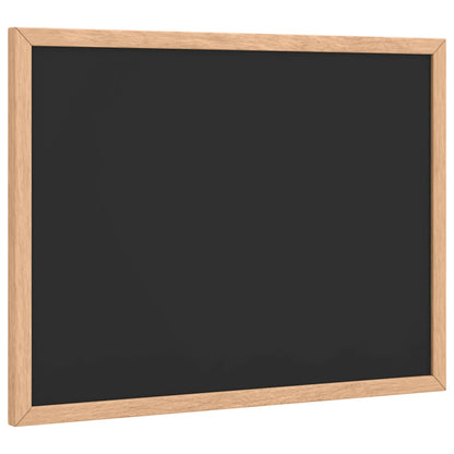 Chalkboard with Solid Pine Wood Frame Black 40x30 cm