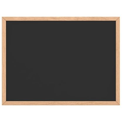 Chalkboard with Solid Pine Wood Frame Black 40x30 cm