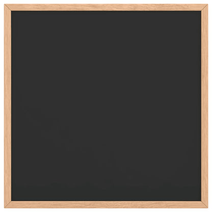Chalkboard with Solid Pine Wood Frame Black 40x40 cm