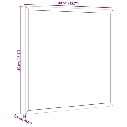 Chalkboard with Solid Pine Wood Frame Black 40x40 cm