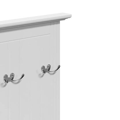 Kitchen Trolley BODO White and Brown 72x45x80 cm