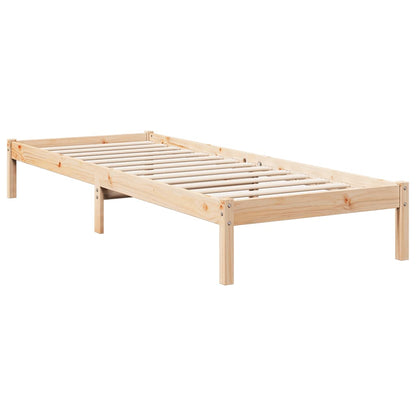 Extra Long Bed Frame without Mattress 80x210 cm Solid Wood Pine