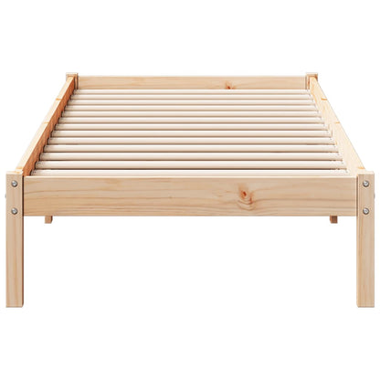 Extra Long Bed Frame without Mattress 80x210 cm Solid Wood Pine