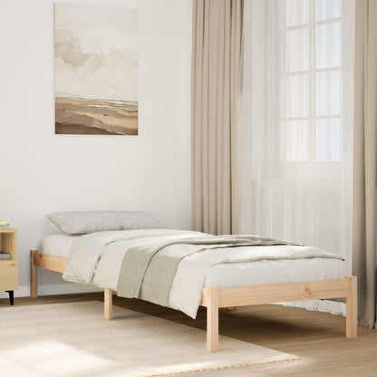 Extra Long Bed Frame without Mattress 80x210 cm Solid Wood Pine
