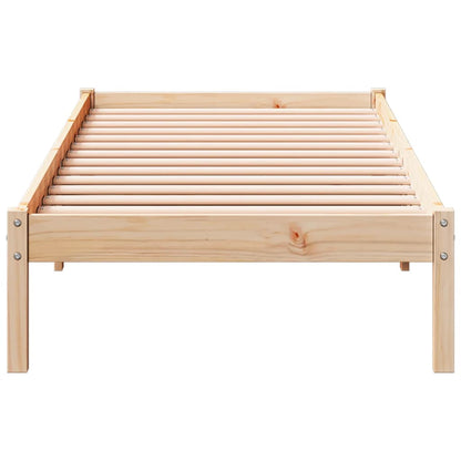 Extra Long Bed Frame without Mattress 100x210 cm Solid Wood Pine