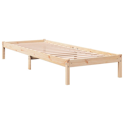 Extra Long Bed Frame without Mattress 100x210 cm Solid Wood Pine