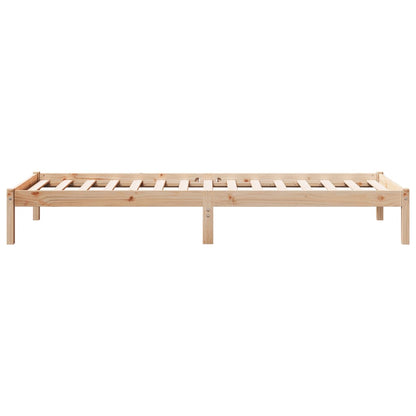 Extra Long Bed Frame without Mattress 100x220 cm Solid Wood Pine