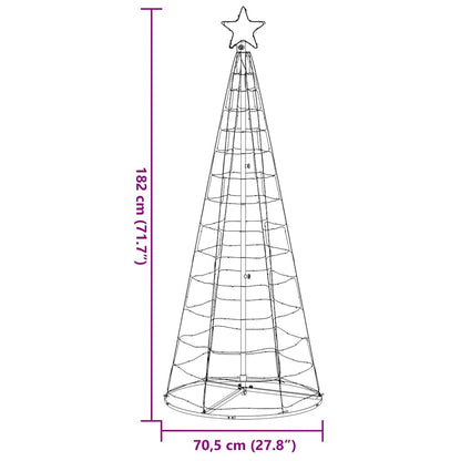LED Christmas Tree 200 LEDs Blue 182 cm