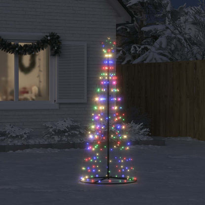 LED Christmas Tree 200 LEDs Colorful 182 cm