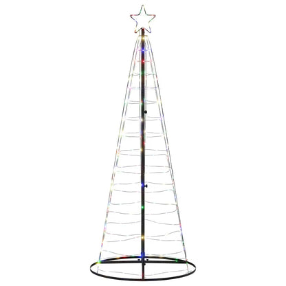 LED Christmas Tree 200 LEDs Colorful 182 cm