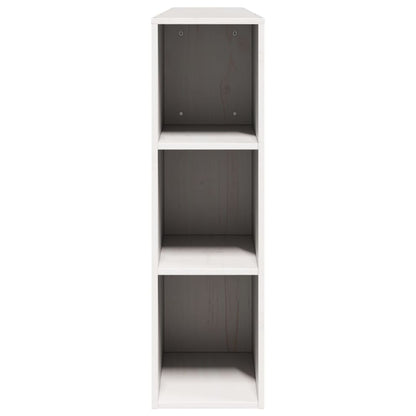 Headboard with Storage White 200 cm Solid Wood Pine
