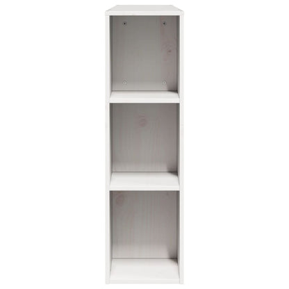 Headboard with Storage White 160 cm Solid Wood Pine