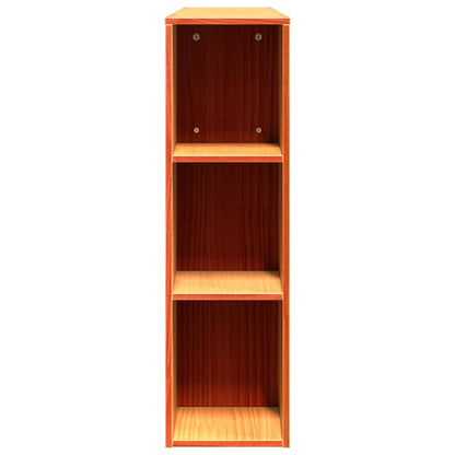 Headboard with Storage Wax Brown 160 cm Solid Wood Pine