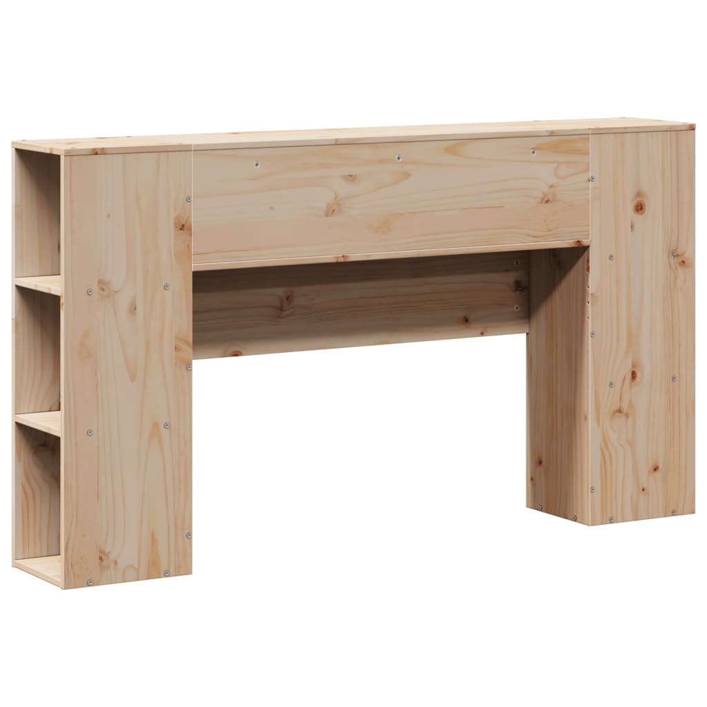 Headboard with Storage 150 cm Solid Wood Pine
