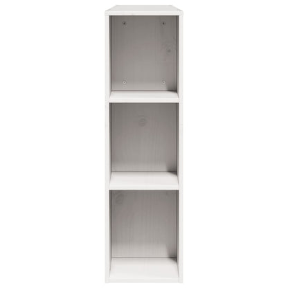 Headboard with Storage White 140 cm Solid Wood Pine