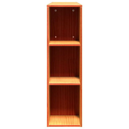 Headboard with Storage Wax Brown 135 cm Solid Wood Pine
