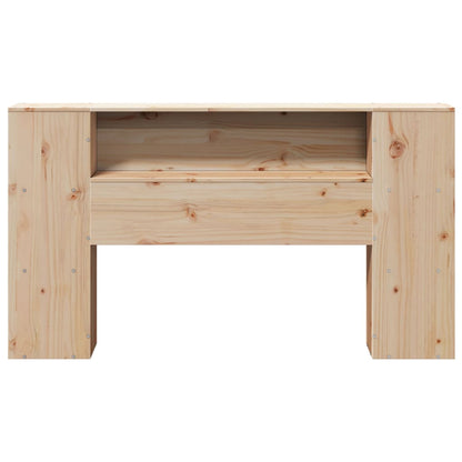 Headboard with Storage 120 cm Solid Wood Pine