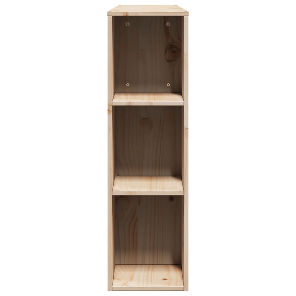 Headboard with Storage 120 cm Solid Wood Pine