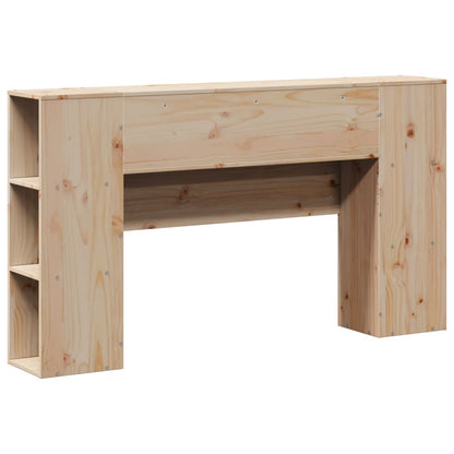 Headboard with Storage 120 cm Solid Wood Pine