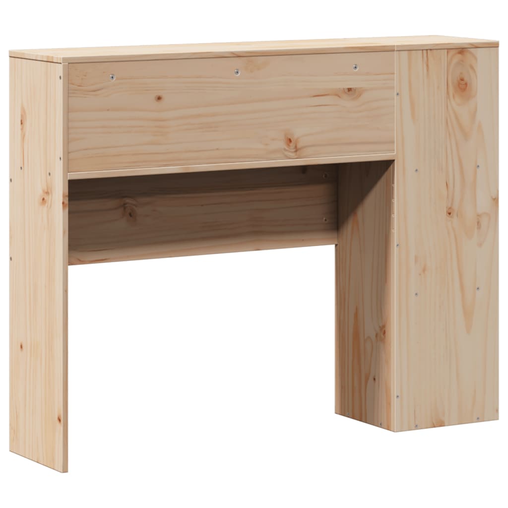Headboard with Storage 100 cm Solid Wood Pine