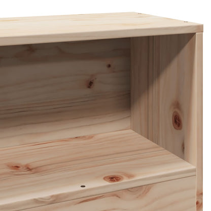 Headboard with Storage 100 cm Solid Wood Pine