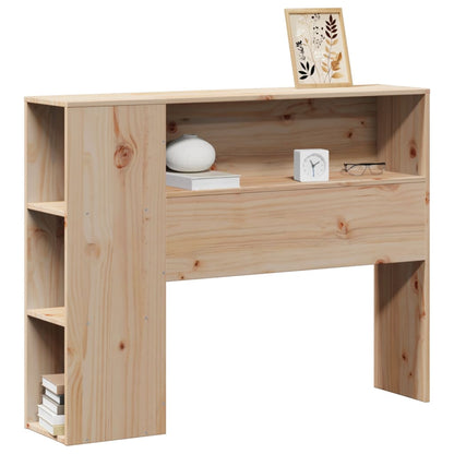 Headboard with Storage 90 cm Solid Wood Pine
