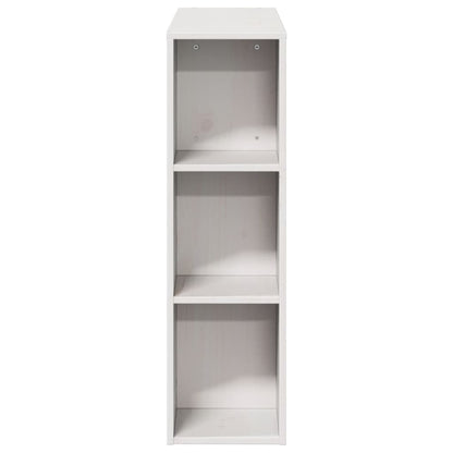 Headboard with Storage White 75 cm Solid Wood Pine