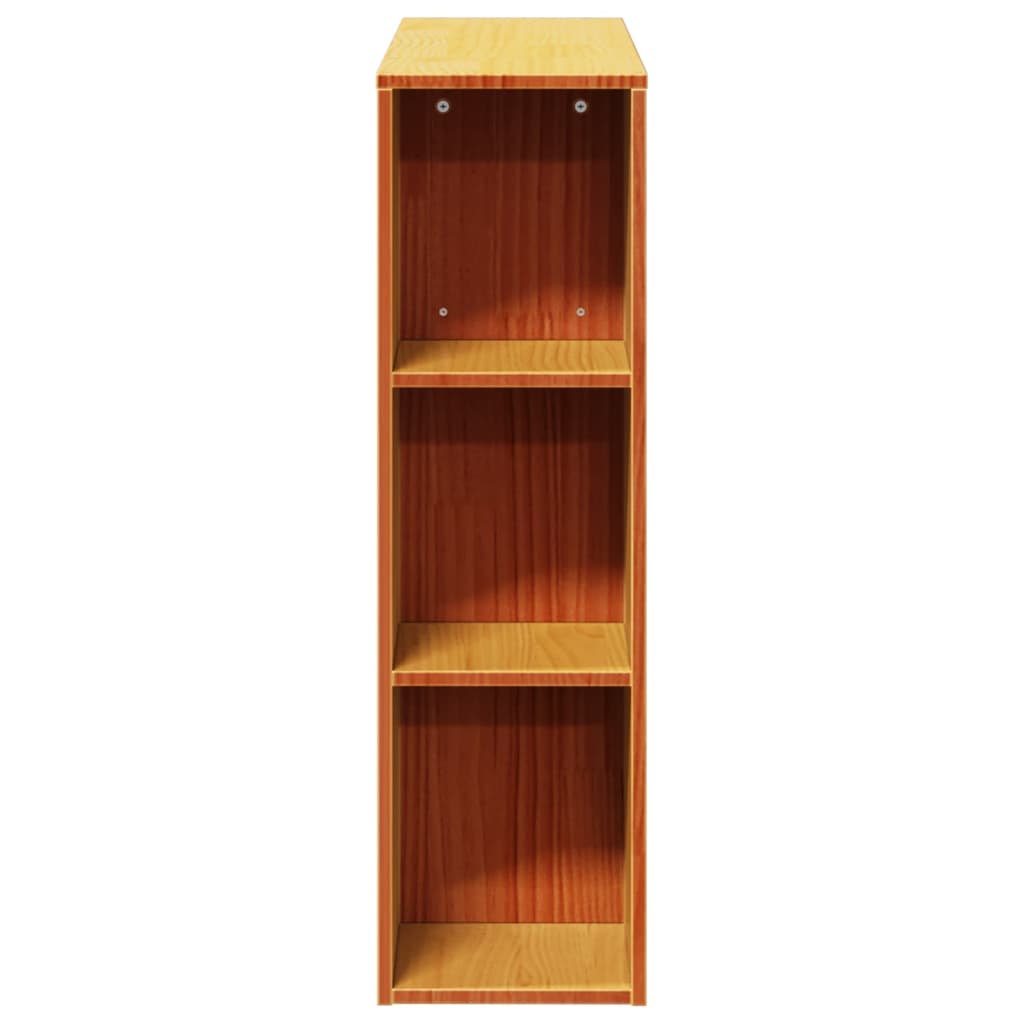 Headboard with Storage Wax Brown 75 cm Solid Wood Pine