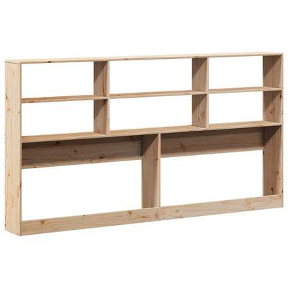 Headboard with Storage 180 cm Solid Wood Pine