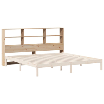 Headboard with Storage 180 cm Solid Wood Pine