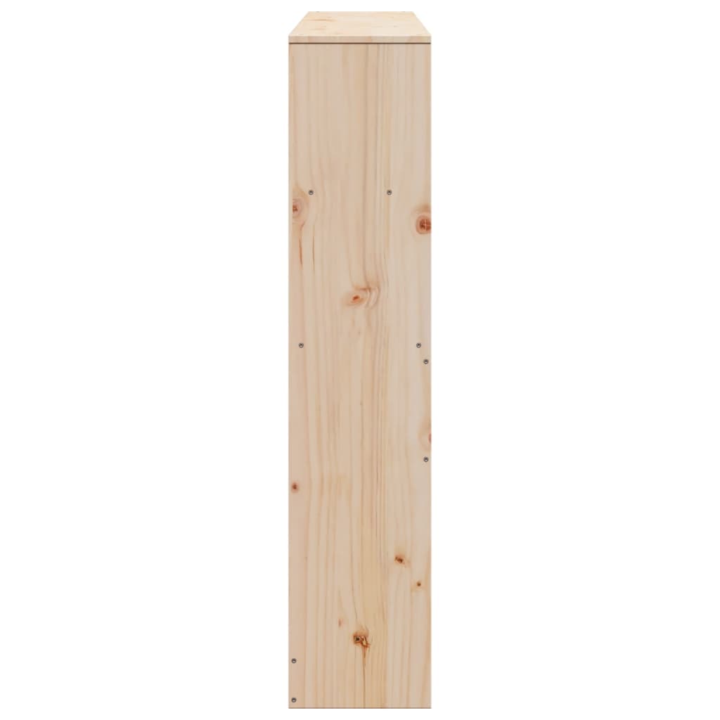 Headboard with Storage 140 cm Solid Wood Pine