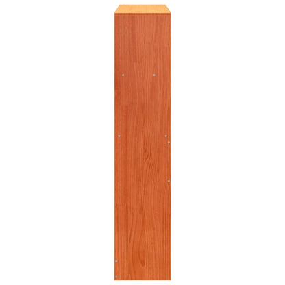 Headboard with Storage Wax Brown 100 cm Solid Wood Pine