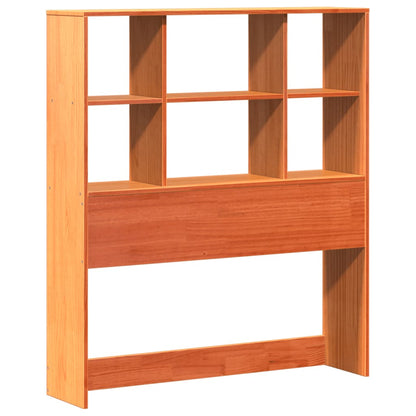 Headboard with Storage Wax Brown 75 cm Solid Wood Pine