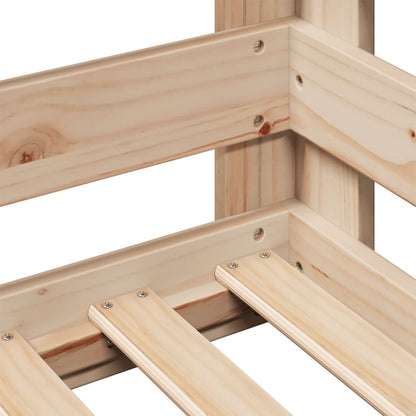 Bed Frame without Mattress 90x200 cm Solid Wood Pine