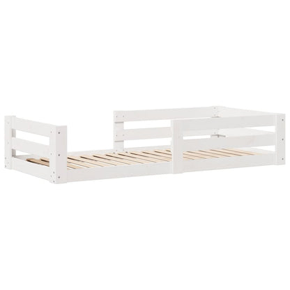 Bed Frame without Mattress White 80x160 cm Solid Wood Pine