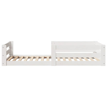 Bed Frame without Mattress White 80x160 cm Solid Wood Pine